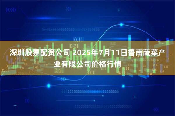 深圳股票配资公司 2025年7月11日鲁南蔬菜产业有限公司价格行情